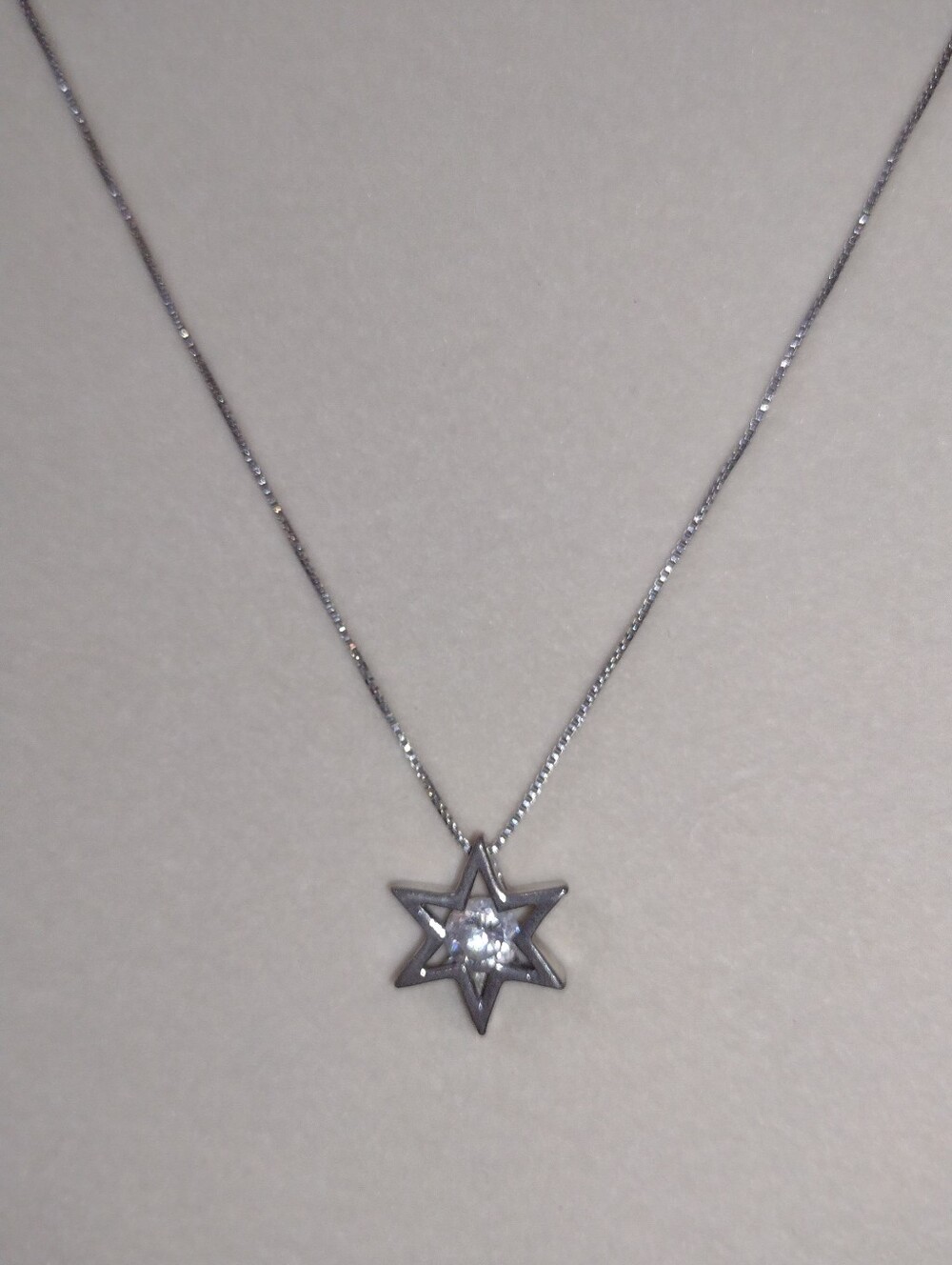 Silver Star Pendant Necklace